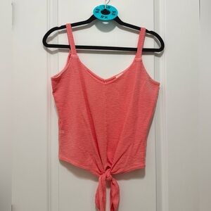 BKE Coral Tie-Front Camisole